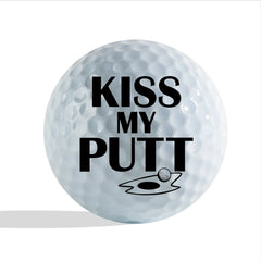 Slandas Kiss My Putt Golf Ball Stamp