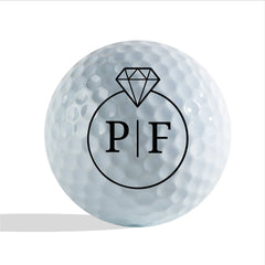 Slandas Initial Diamond Golf Ball Stamp Set