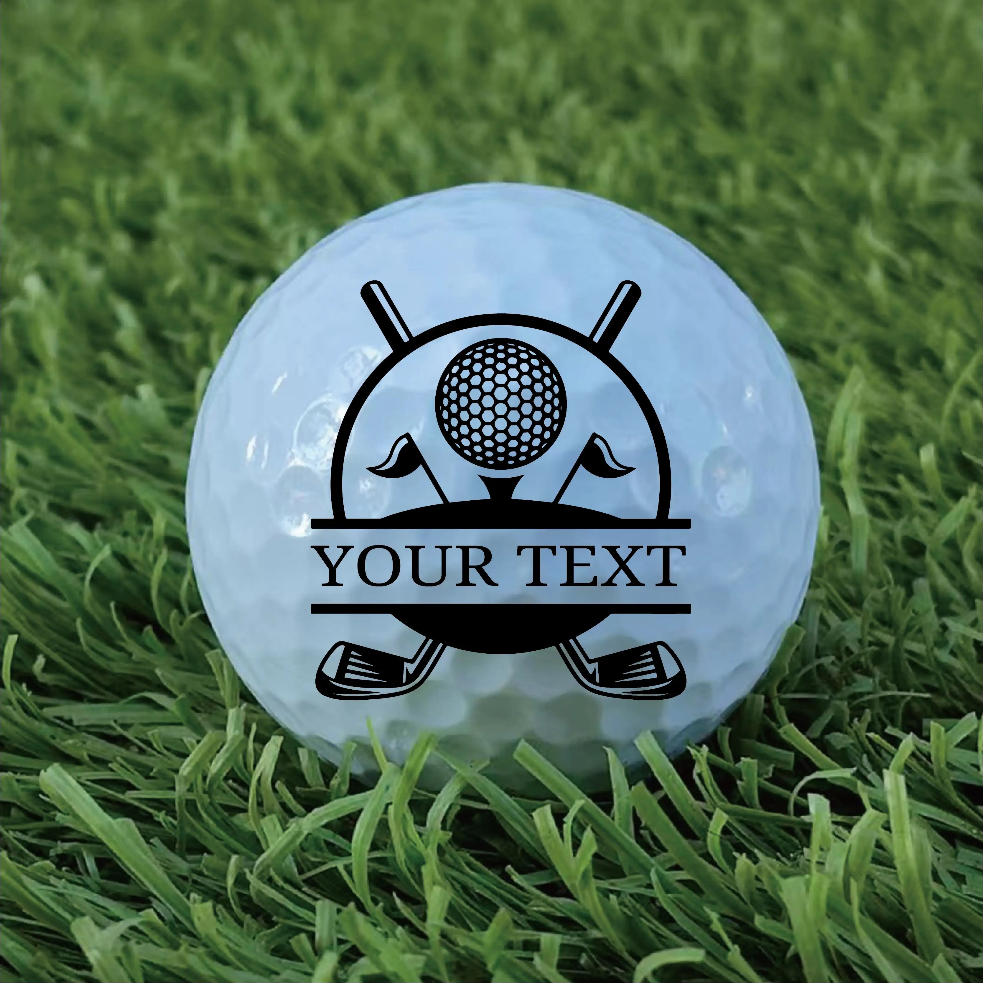 Slandas Customized with Name Golf Ball Stamp