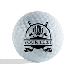 Slandas Customized with Name Golf Ball Stamp