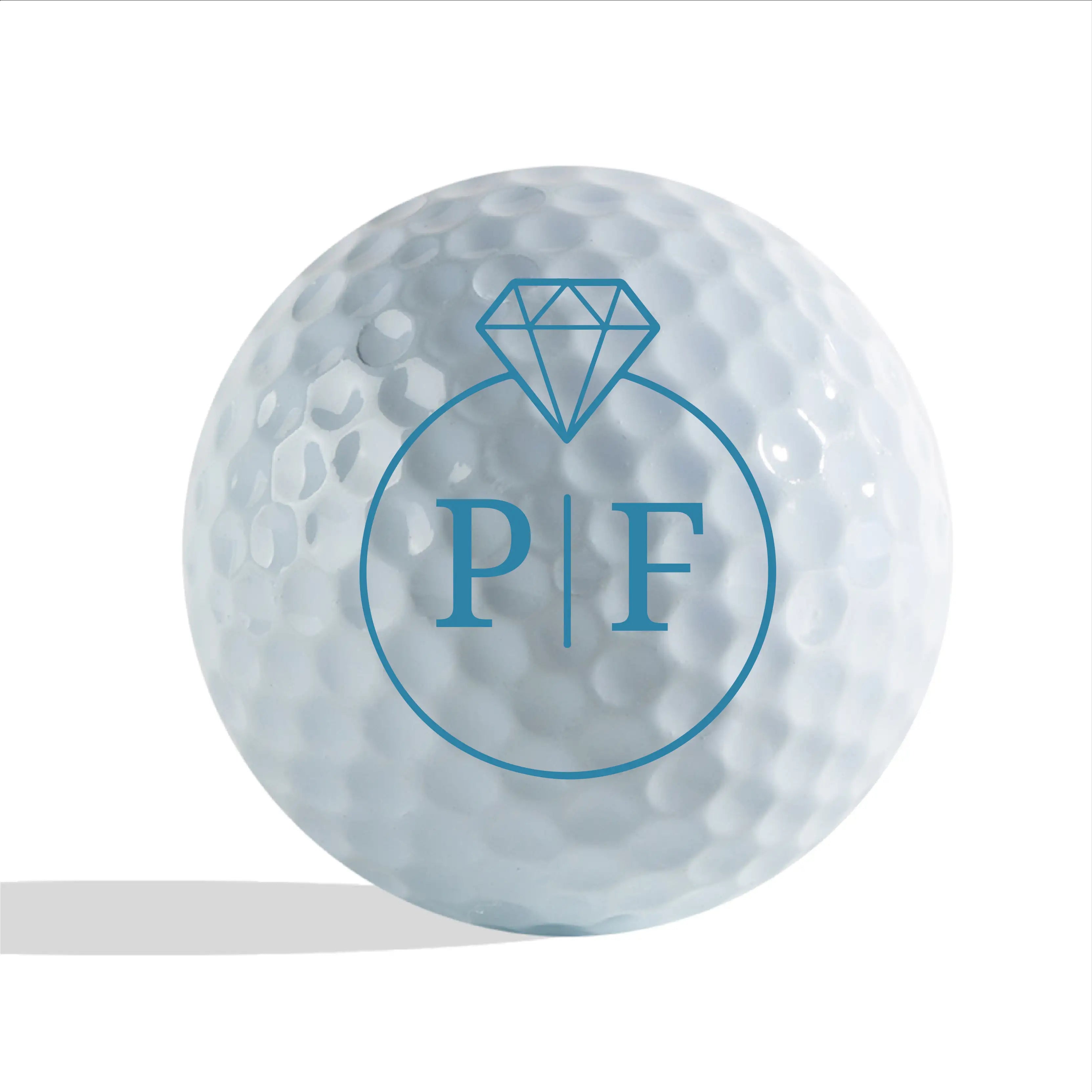 Slandas Initial Diamond Golf Ball Stamp