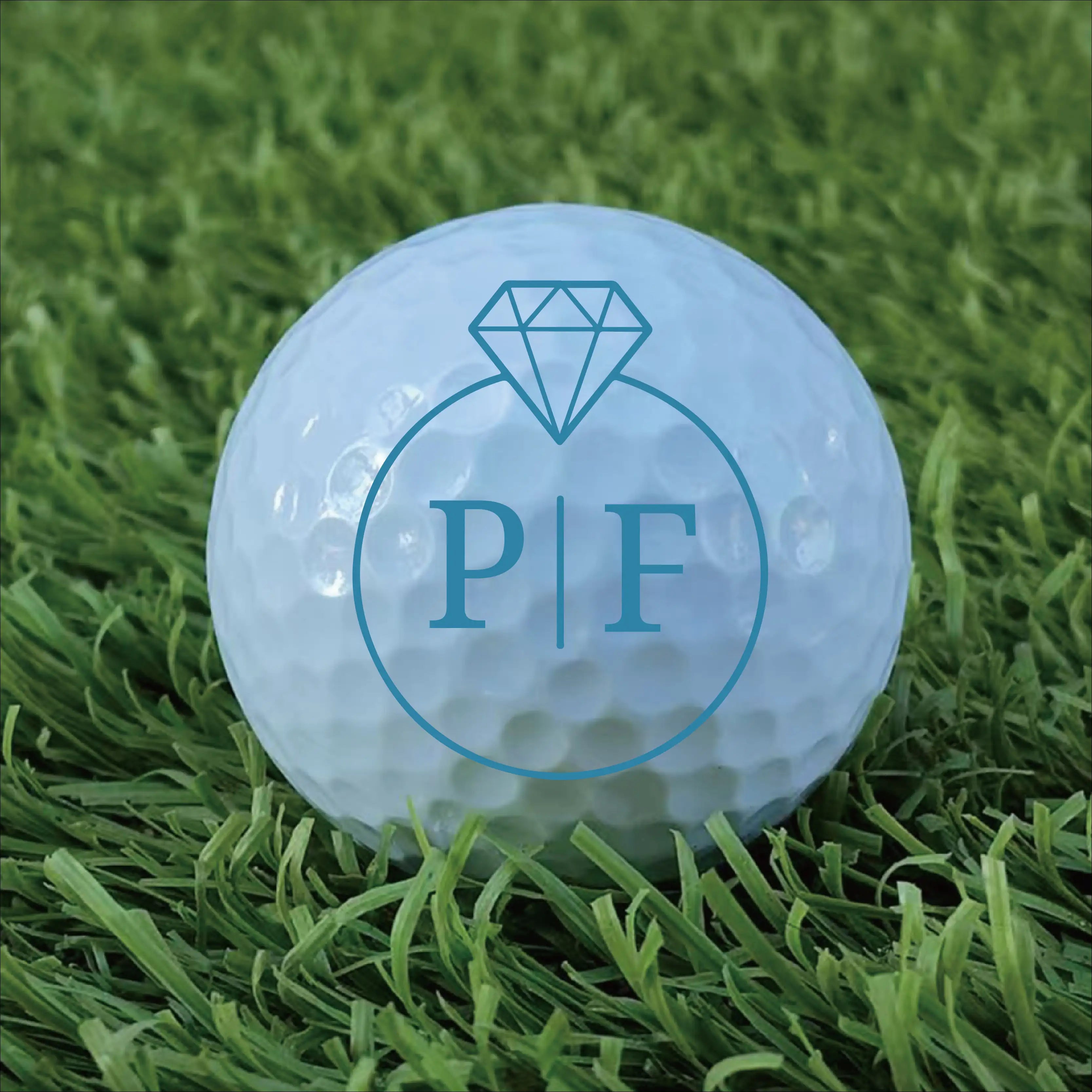 Slandas Initial Diamond Golf Ball Stamp