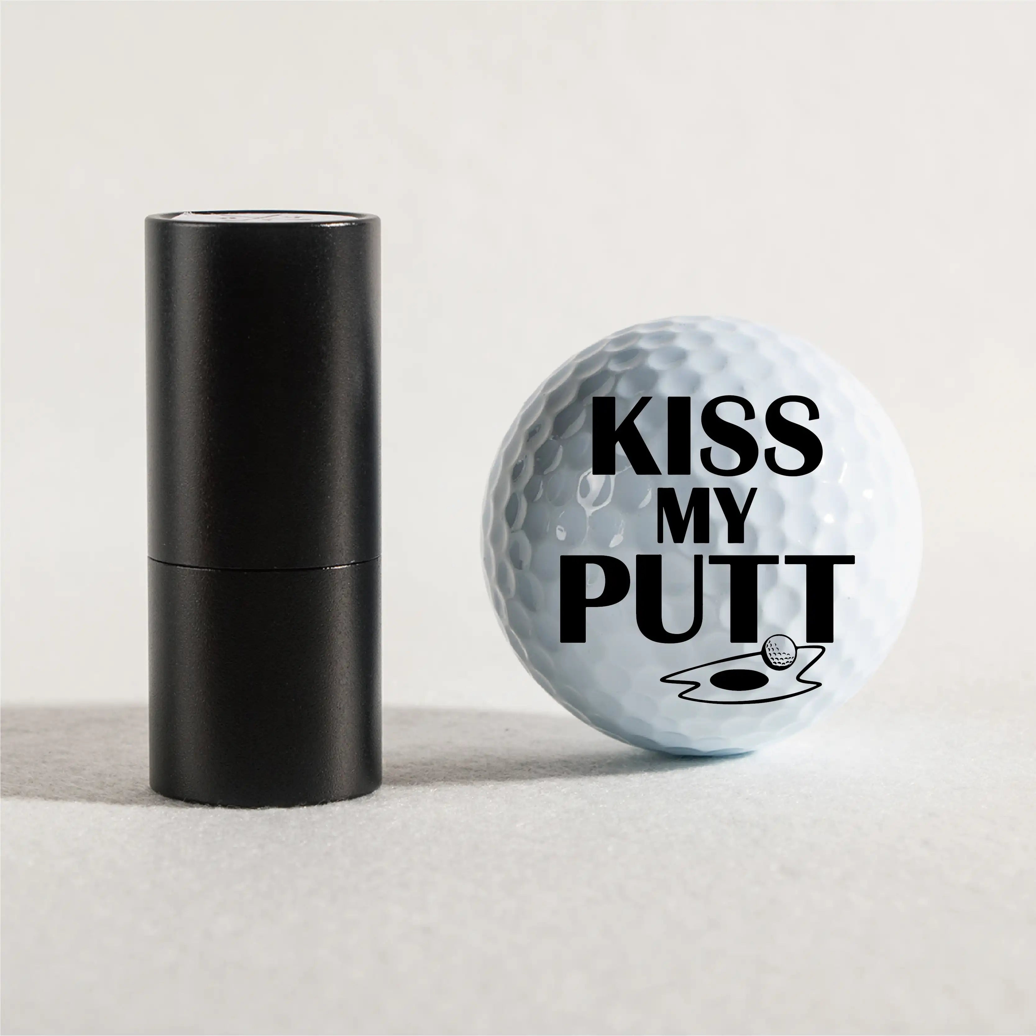 Slandas Kiss My Putt Golf Ball Stamp