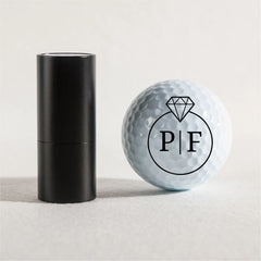 Slandas Initial Diamond Golf Ball Stamp Set