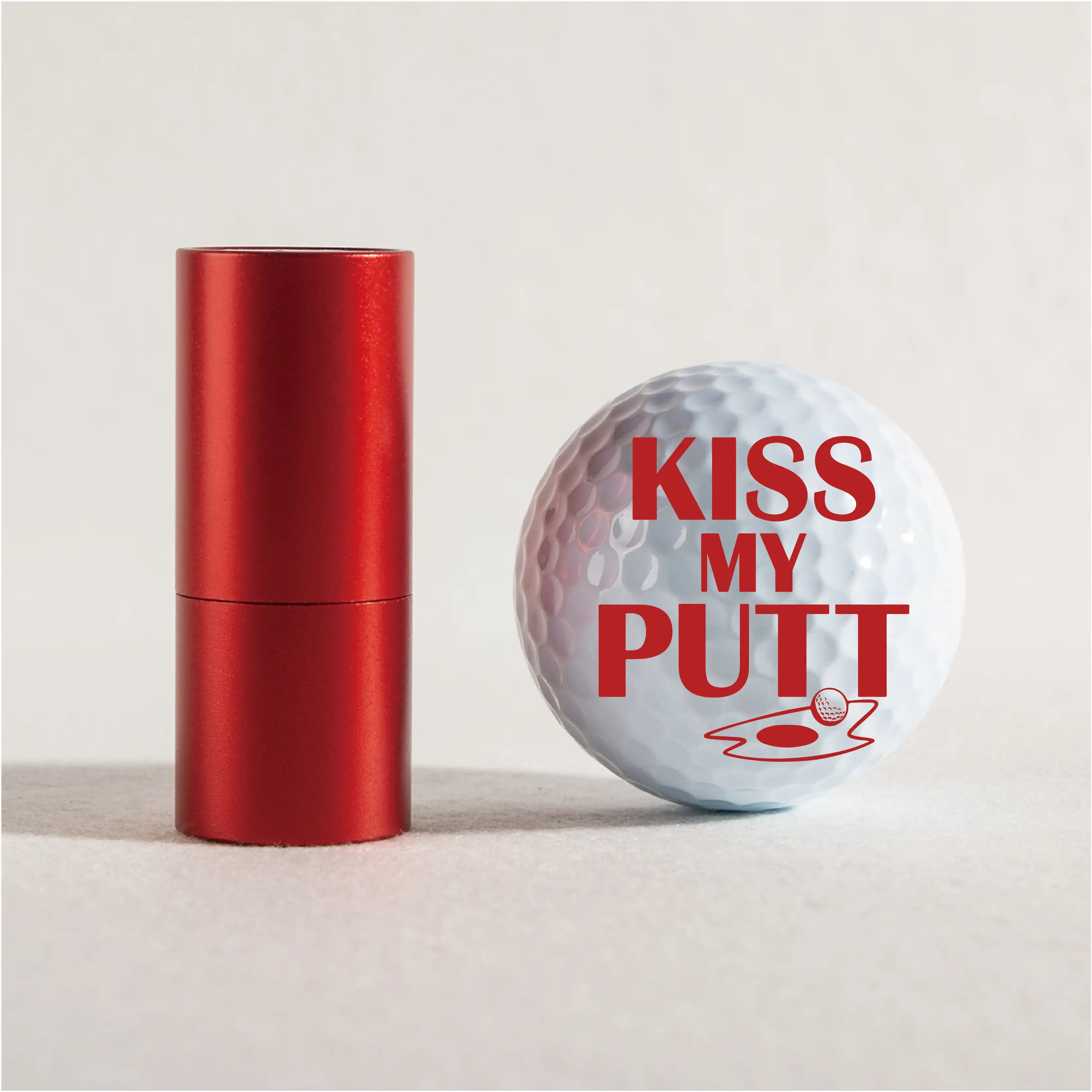 Slandas Kiss My Putt Golf Ball Stamp