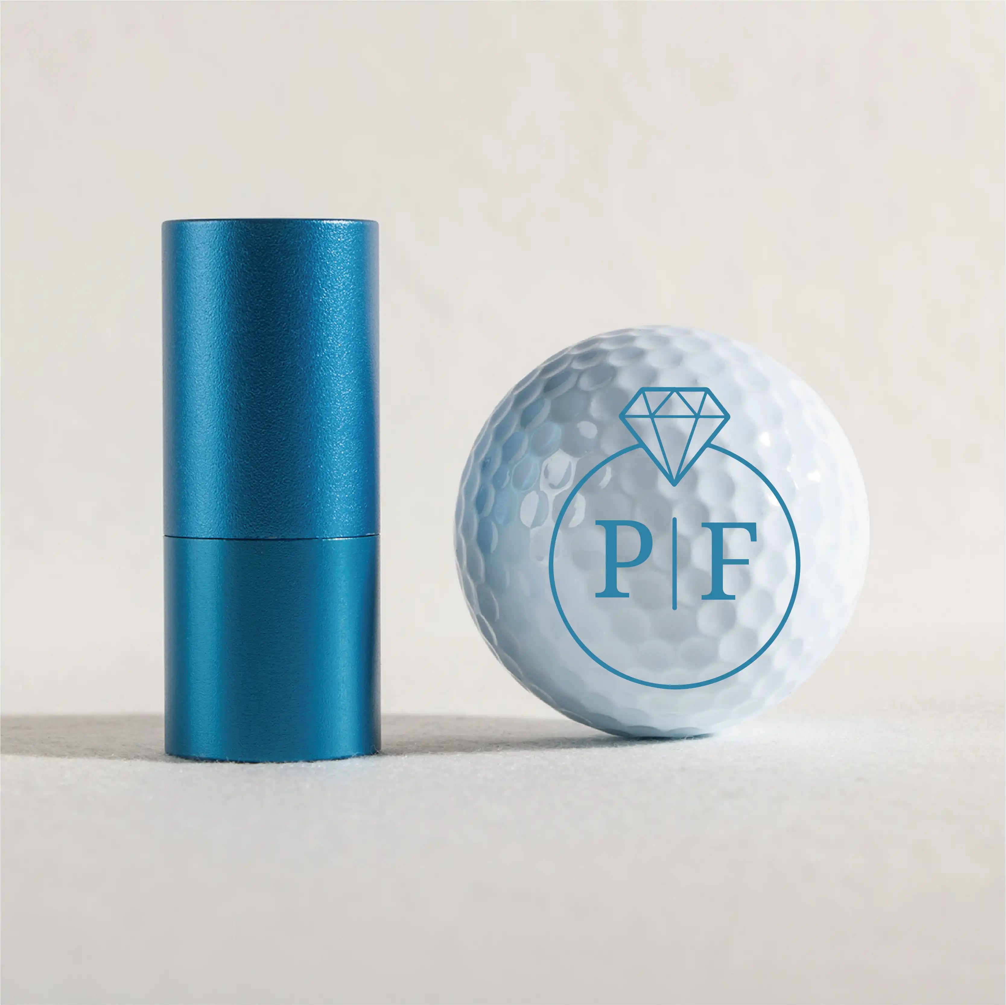 Slandas Initial Diamond Golf Ball Stamp