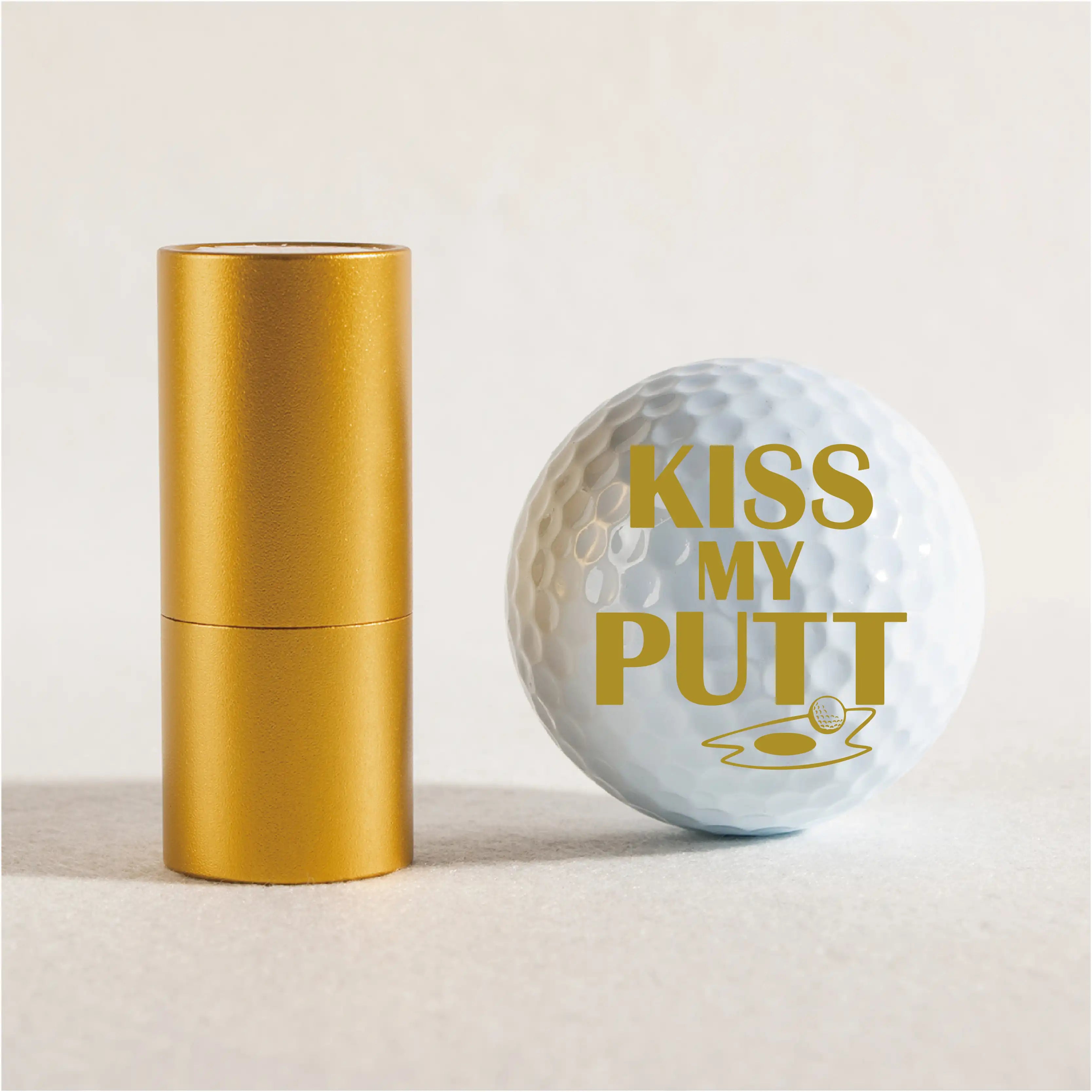 Slandas Kiss My Putt Golf Ball Stamp