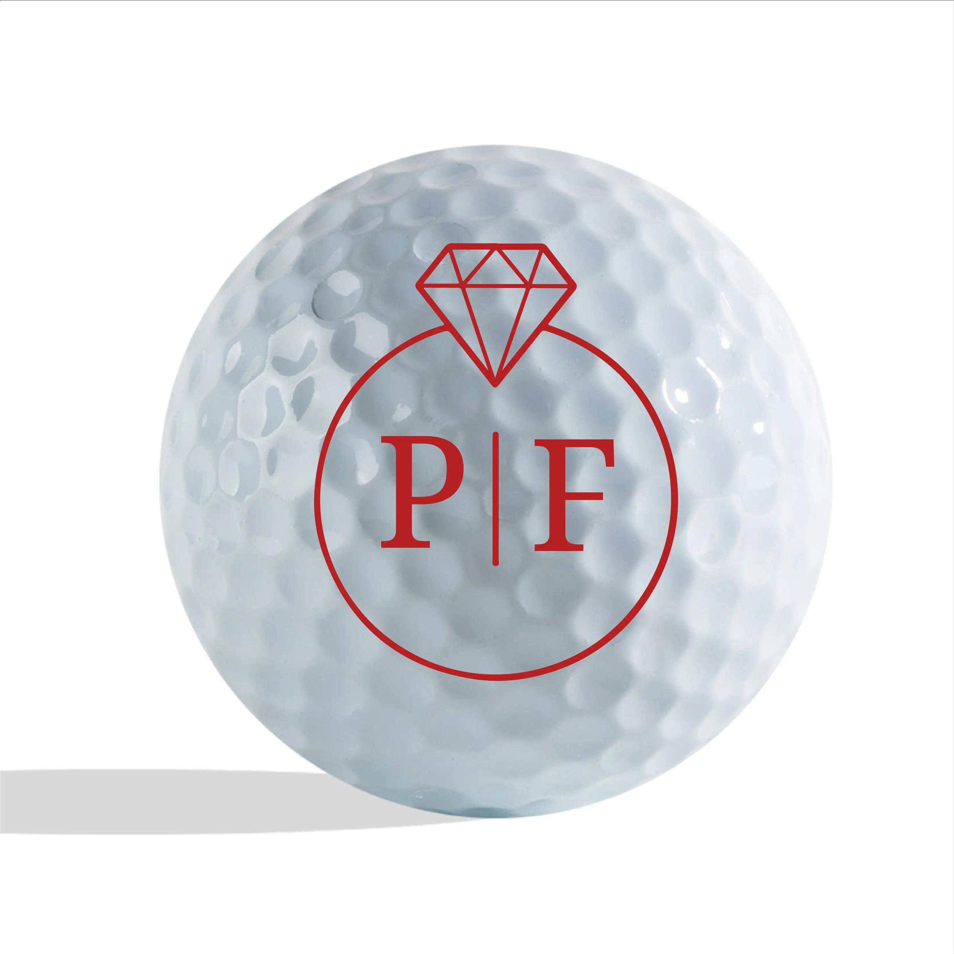 Slandas Initial Diamond Golf Ball Stamp