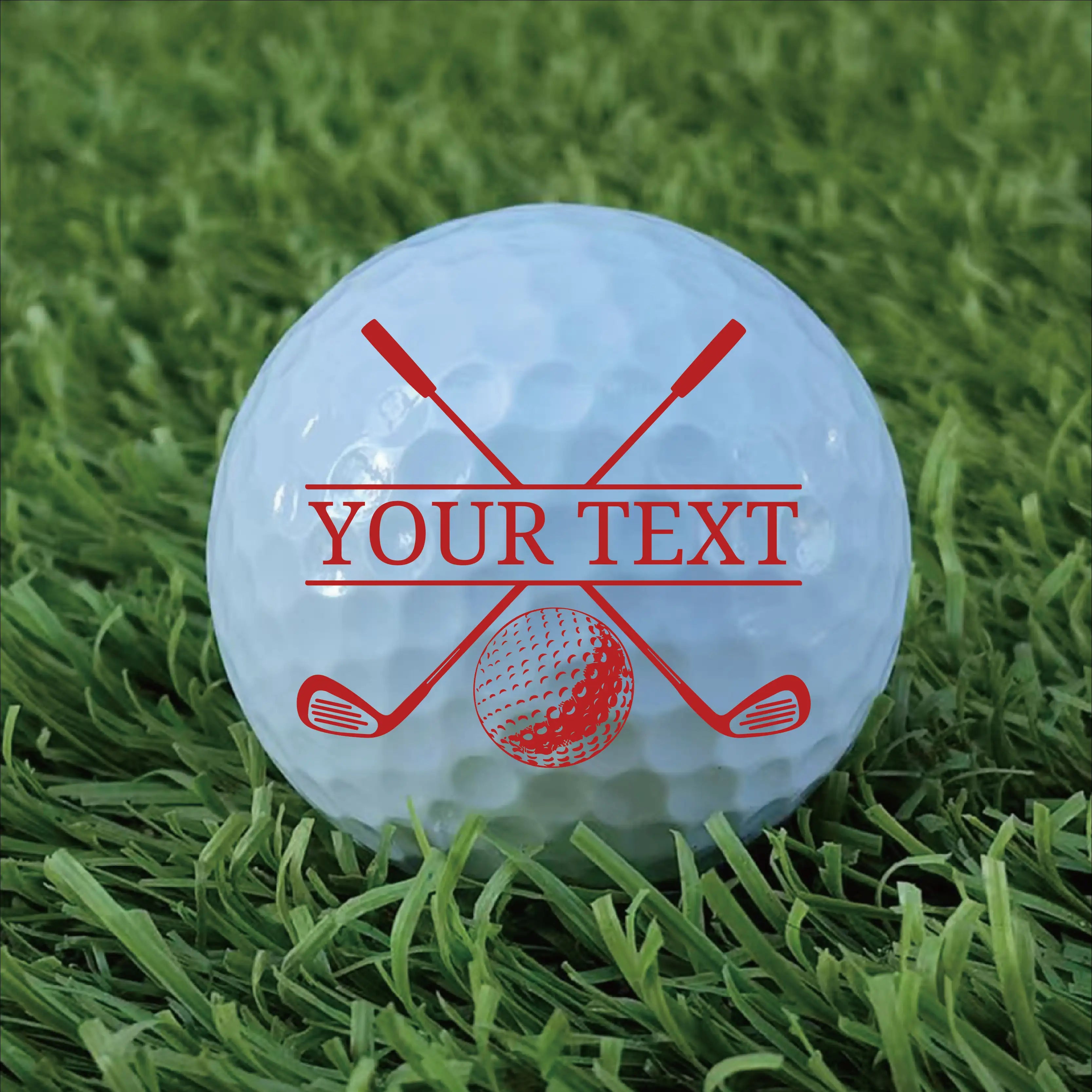 Slandas Customization Your Text Golf Ball Stamp Set