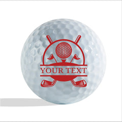 Slandas Customized with Name Golf Ball Stamp