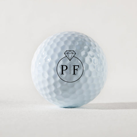 Slandas Initial Diamond Golf Ball Stamp Set